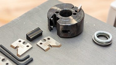 Wood-Mizer Planer moulder side cutter with moulding knives