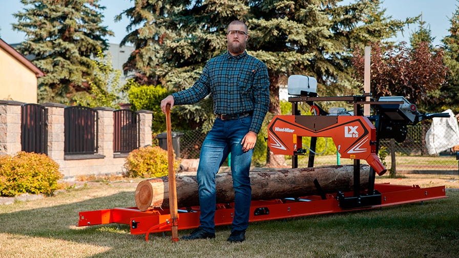 Compact and affordable LX50 sawmill